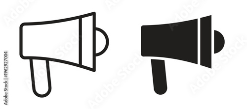 Loud Speaker icon vector design template and illustration EPS10.