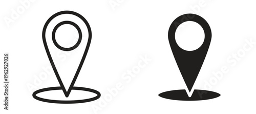 Map marker icon vector design template and illustration EPS10.