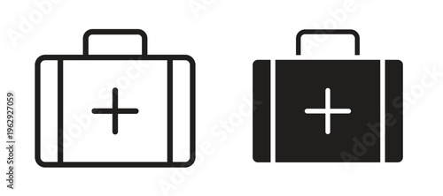 Medical kit icon vector design template and illustration EPS10.