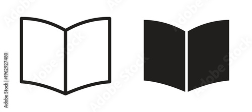 open book icon vector design template and illustration EPS10.