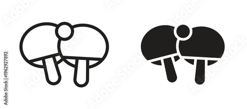 Ping pong icon vector design template and illustration EPS10.