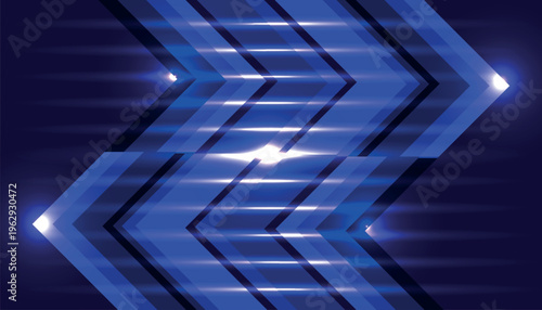 Abstract Blue Color Speed Arrow Background