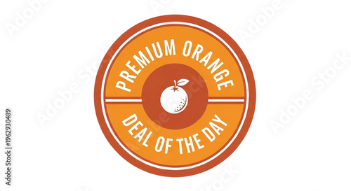 Orange deal of the day with whisk circle