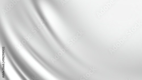 Elegant white and silver abstract silk wavy background texture