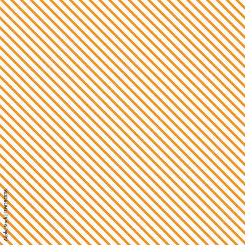 Minimalist Background With Orange And White Diagonal Parallel Stripe Pattern