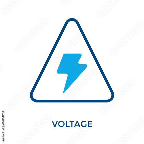 Voltage Icon Dual Tone Style. Vector Illustration For Graphic Design