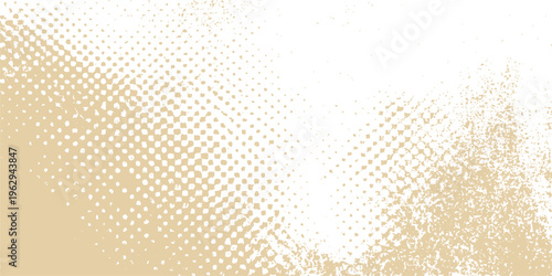 Abstract halftone dot texture transitions from subtle to expressive, creating a visually interesting gradient.