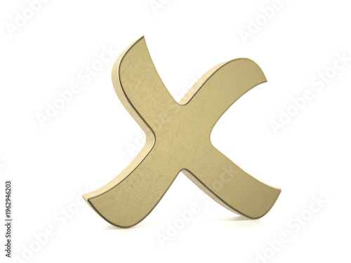 Принти на полотні Gold cancel symbol