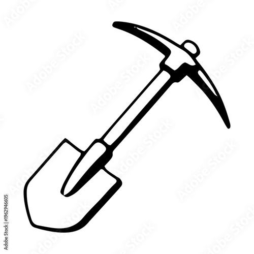 Pickaxe and Shovel Icon