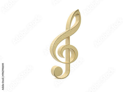 Gold music note symbol