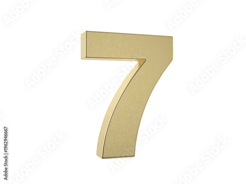 Naklejka Gold number seven
