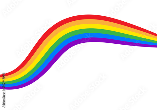 Onda fluida con los colores de la bandera arcoíris que simboliza el orgullo y la diversidad lgbtq