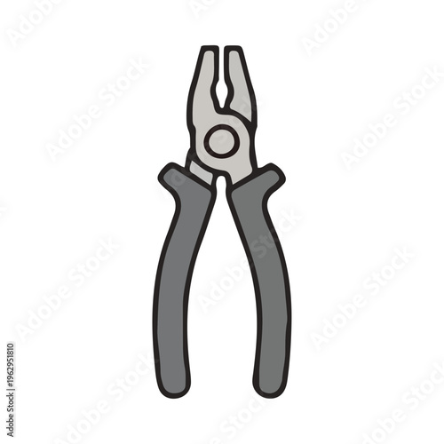 Pliers Tool Icon Isolated