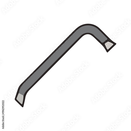 Crowbar Tool Illustration