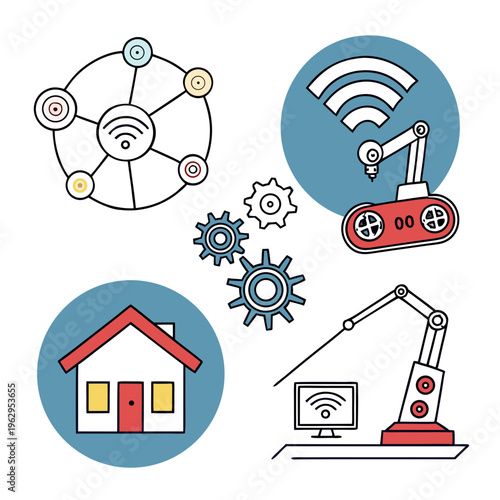 Smart home automation and industrial robots