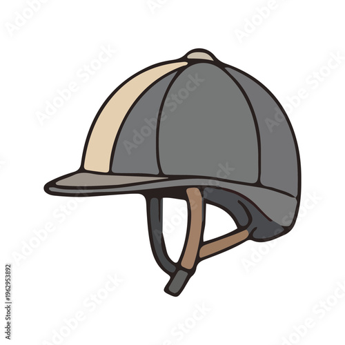 Equestrian Riding Helmet Isolated