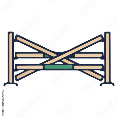 Equestrian Jump Obstacle Icon