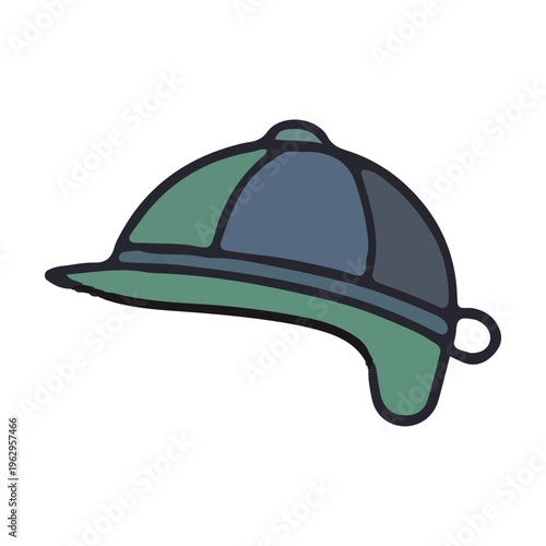 Equestrian Riding Helmet Icon