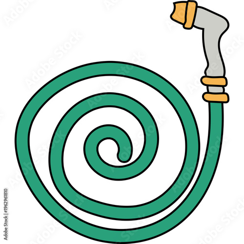 Coiled Garden Hose Icon