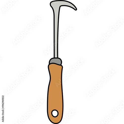 Handheld Weeding Tool Illustration