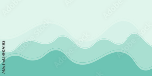 Flowing dark blue curve shape with soft gradient vector abstract background, relaxing and tranquil art, can illustrate health medical or sound of music.