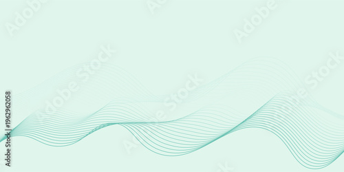 Flowing dark blue curve shape with soft gradient vector abstract background, relaxing and tranquil art, can illustrate health medical or sound of music.