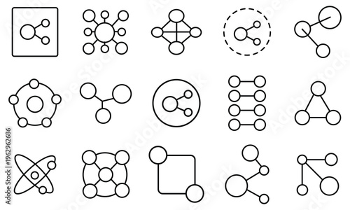 Molecule icon set. Molecule or formula icon set. The chemical structure. Laboratory scientific research. Chemistry science,molecular structure, chemical laboratory DNA cell protein vector illustration