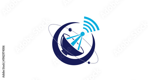 Global Wireless Communication Network Technology Concept
