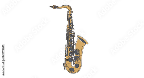 Golden Alto Saxophone Instrument Musical Performance Detail