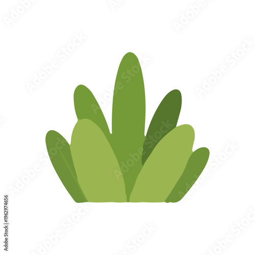 Simple Green Bush Icon