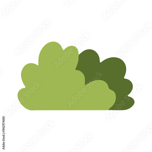 Simple Green Bush Icon