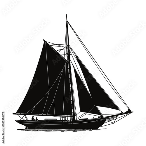 pirate ship on white background