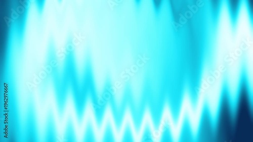 Abstract Neon Light Blue Soft Blurred Wavy Zig Zag Background