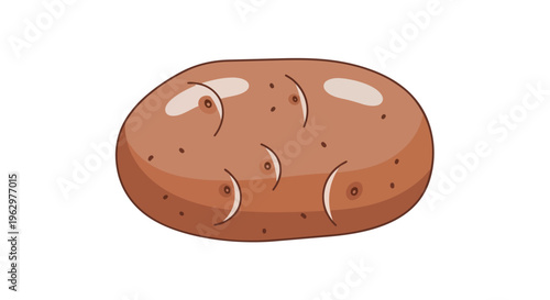 isolated wholesome root vegetable cartoon rendering with detailed texture perfect for cooking and healthy eating themes digital graphic artwork