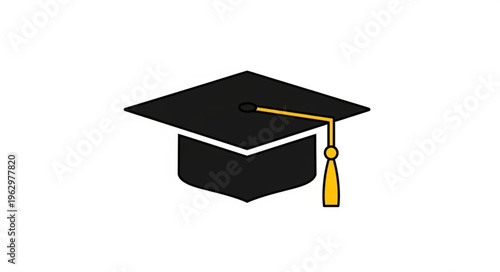 Graduation Cap Icon - Symbol of Academic Achievement and Educational Success.