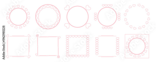 Pink Heart Frame Collection
