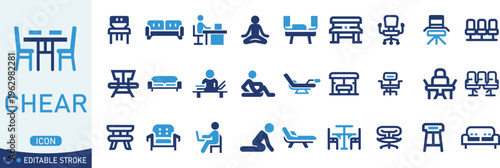 Vector illustration set of abstract blue and white transport icons including cars buses trucks trains planes ships and vehicles for travel design