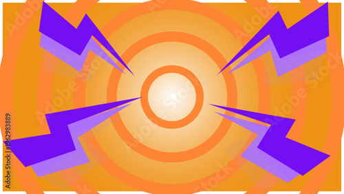 放射背景×エフェクト｜ポップなバナー用バックグラウンド素材