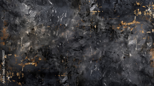 Empty concrete wall. Gray concrete wall as background. Abstract design with textured black stone wall background