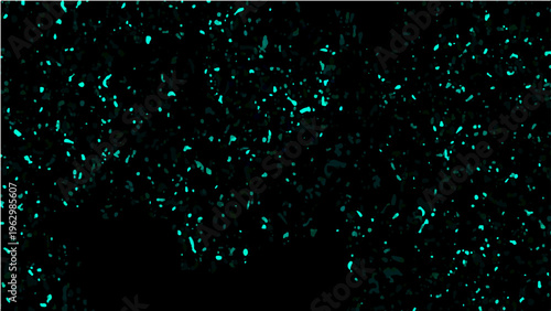 Vector Mysterious lights illuminated by black backdrop creates dreamlike world. A scene of floating dots, glows with magic essence, evoking wonder and intrigue in tranquil realm