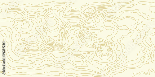 Seamless wooden vein pattern. Wood grain texture. Natural drawing with dense streak golden lines. Abstract white background. Vector illustration