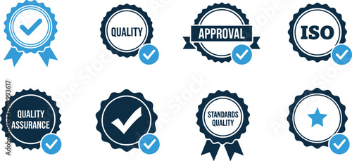 Collection of quality and certification badges