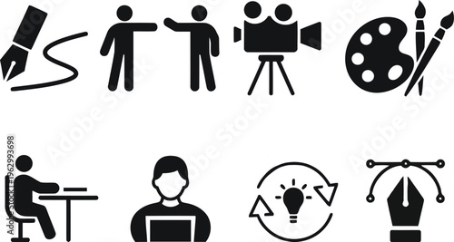 Film and art production icons