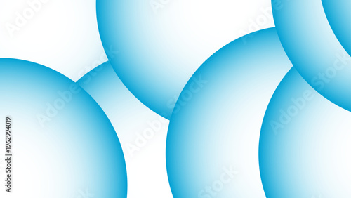 Abstract blue sphere in gradient and modern artistic design for background and geometric elements and elegant shape and fluid form and simple minimalism and vivid hue and visual impact 
