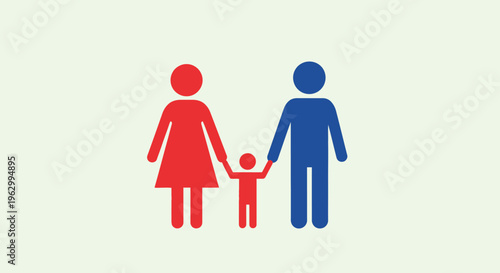 Family holding hands together symbol.