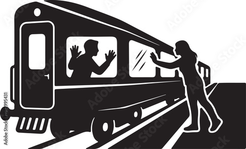 Romantic Couple Silhouette Collection, Love and Wedding Vector Art, Valentine's Day Black Graphics, Engagement and Marriage Logo Design Elements