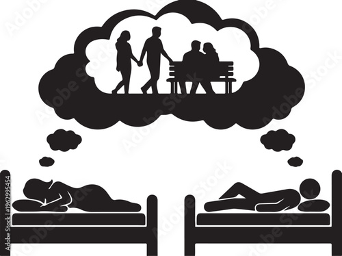 Romantic Couple Silhouette Collection, Love and Wedding Vector Art, Valentine's Day Black Graphics, Engagement and Marriage Logo Design Elements