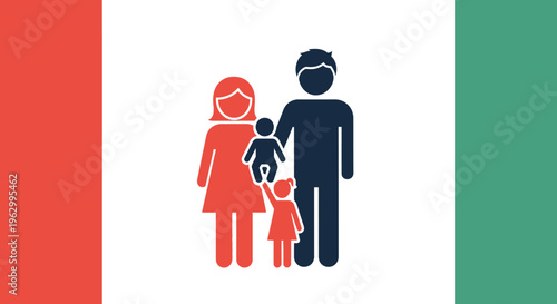 Family with parents and two children.