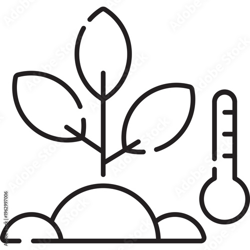 Plant Growth Temperature Icon