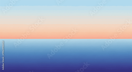 Abstract gradient of blue, orange and light blue lines